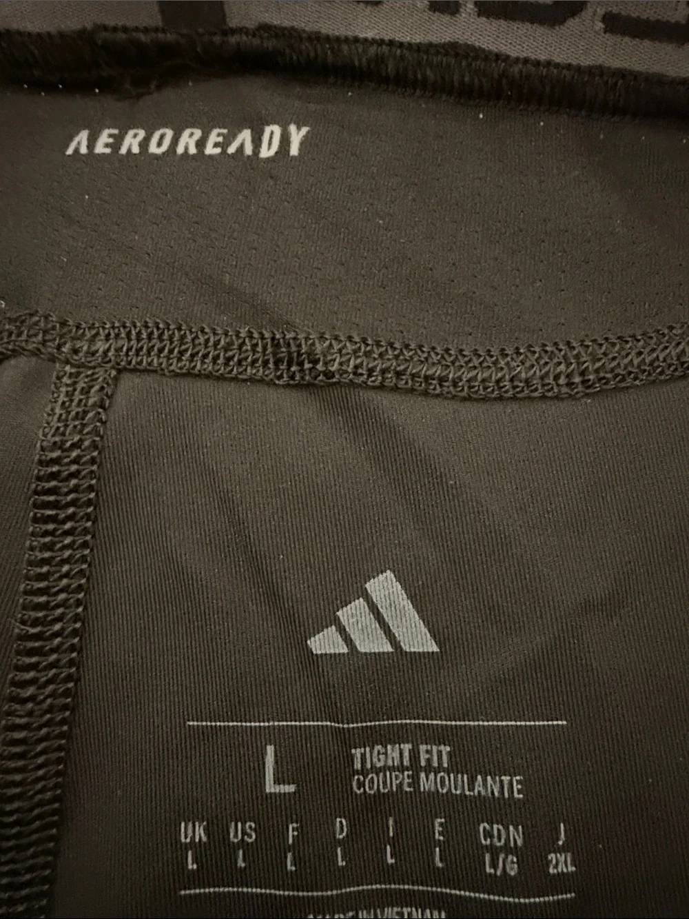 adidas Techfit Aeroready Men's Black tights, size L